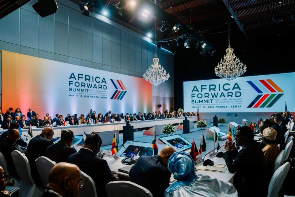 Leaders following proceedings during the Africa Foward Summit held in Nairobi